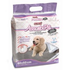 Hygienické podložky pre psy s aktívnym uhlím 60 x 60 cm, 10 ks