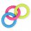 TPR Hračka pre psa - farebné kruhy s výstupkami 18,5cm