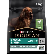 PRO PLAN SMALL & MINI ADULT Sensitive Digestion jahňacie 3kg