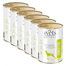 4Vets Natural Veterinary Exclusive ALLERGY 6 x 400 g