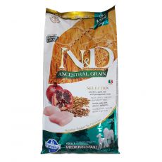 Farmina N&D Selection Adult MEDIUM & MAXI Chicken & Pomegranate 12 kg + 3 kg GRATIS