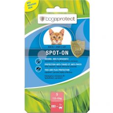 Antiparazitné kvapky pre mačky bogaprotect SPOT-ON S, 3 x 0,7 ml