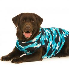 Pooperačné oblečenie pre psa XL kamufláž modrá