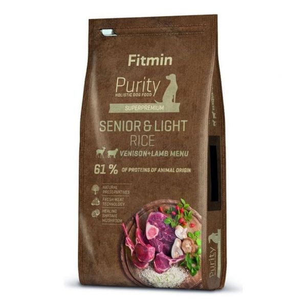 Fitmin Purity Senior & Light Rice Venison & Lamb 2 kg