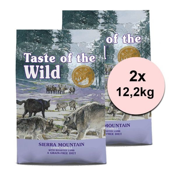 TASTE OF THE WILD Sierra Mountain Canine 2 x 12,2 kg