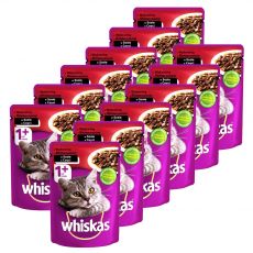Whiskas hovädzia kapsička 12 x 100 g