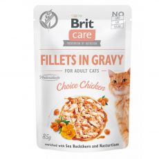 Brit Care Cat Fillets in Gravy Choice Chicken 85 g