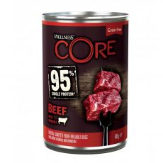 Wellness CORE Dog 95% hovädzie & brokolica 400 g