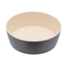 BecoBowl Bambusová miska pre psa - sivá L 18,5 cm / 1,65 l