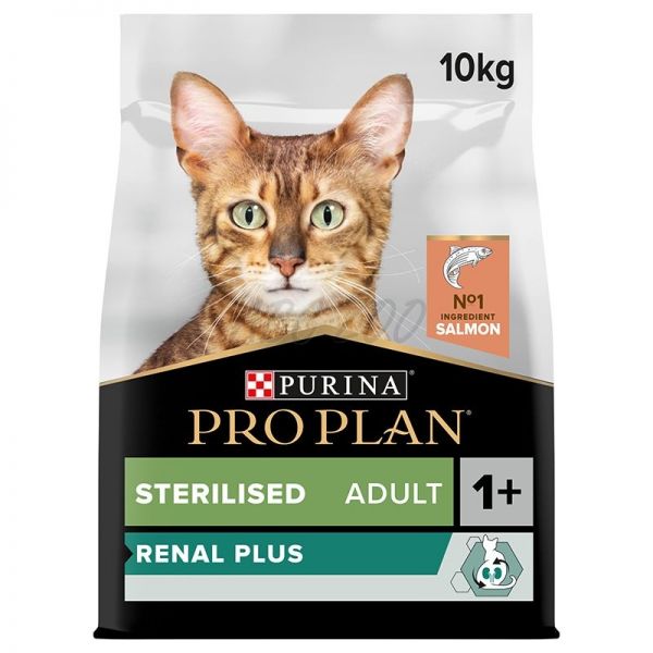 PURINA PRO PLAN CAT STERILISED RENAL PLUS losos 10 kg