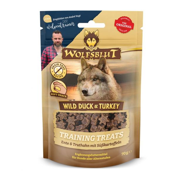 WOLFSBLUT Wild Duck & Turkey Training treats 70 g