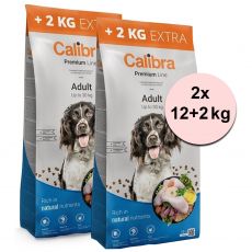 Calibra Dog Premium Line Adult 2 x (12 + 2 kg)