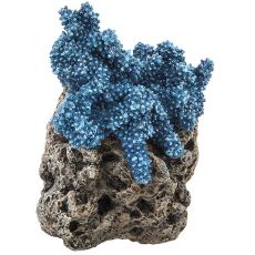 Dekorácia do akvária - Modrý korál, 9,5x10,5x14cm
