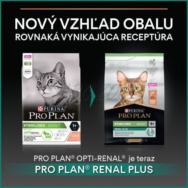 PURINA PRO PLAN CAT STERILISED RENAL PLUS losos 1,5 kg
